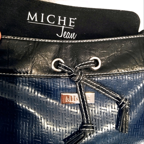 🦁Dan's Find🦁NWOT💕MICHE Black Satin Base Bag! Ava & Jean Transforming Covers - Picture 8 of 8